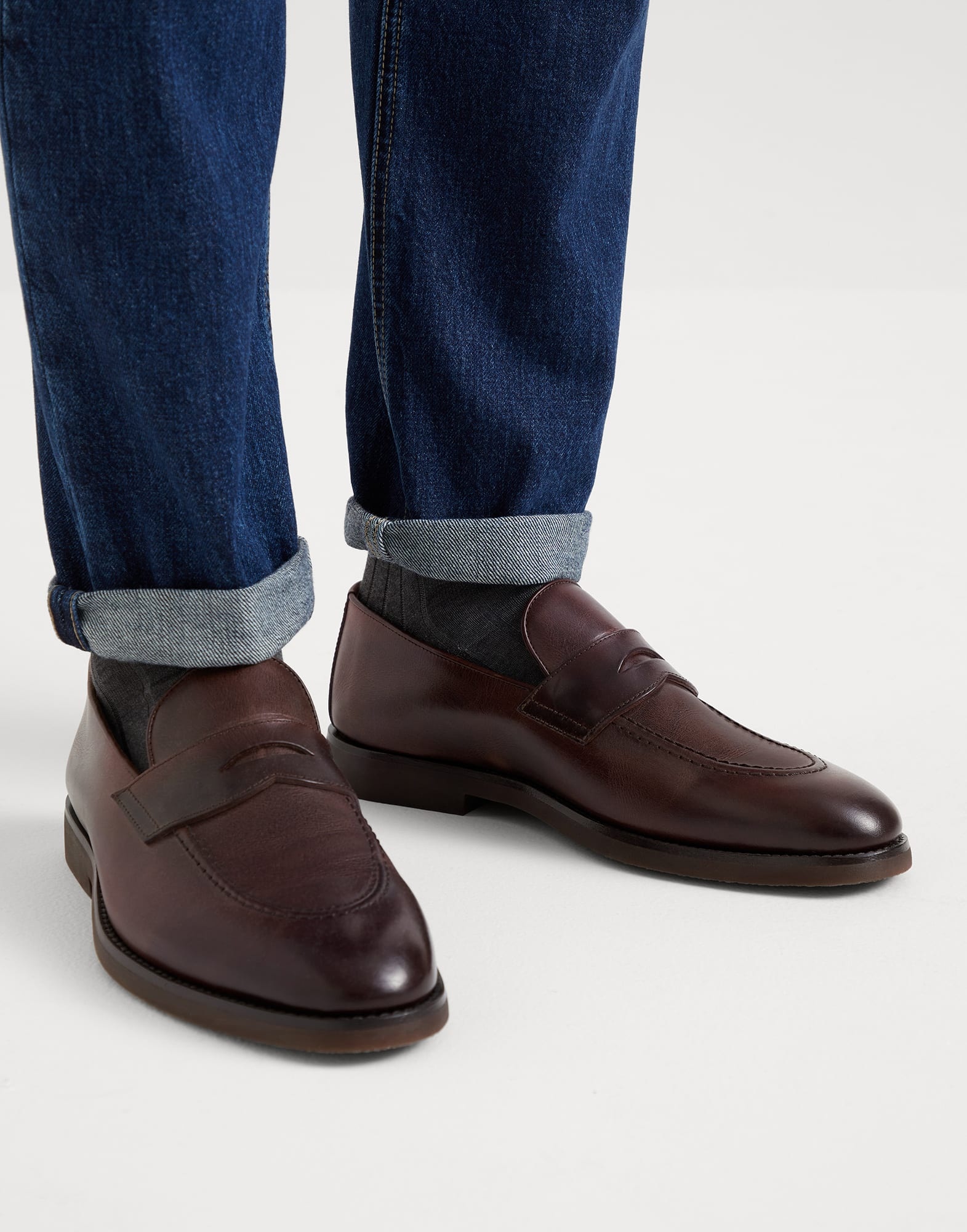 Calfskin penny loafers - 4