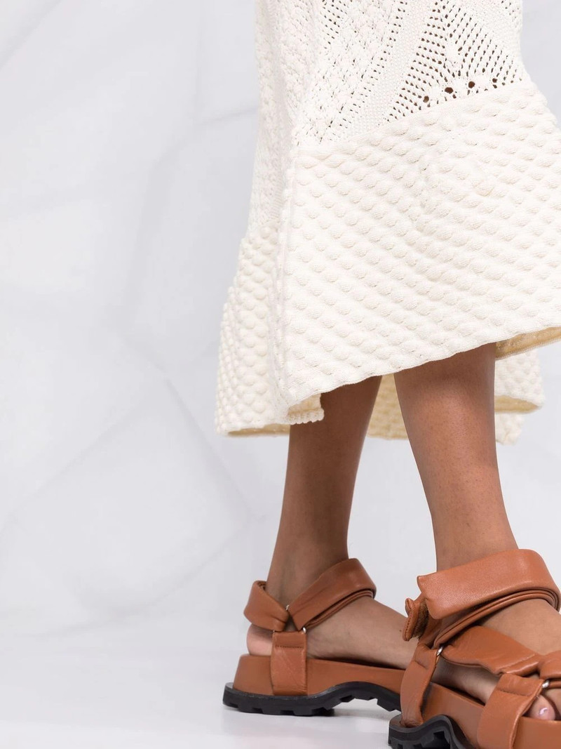 open-knit patterned midi skirt 5