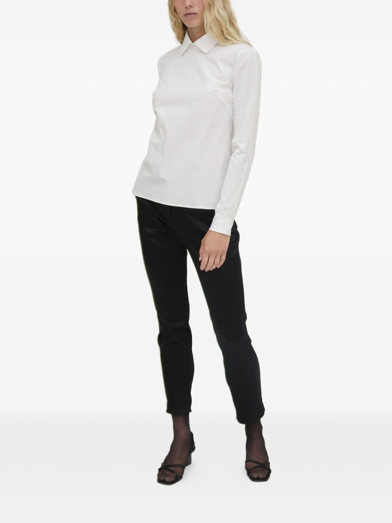ROSETTA GETTY long-sleeve polo-collar T-shirt outlook