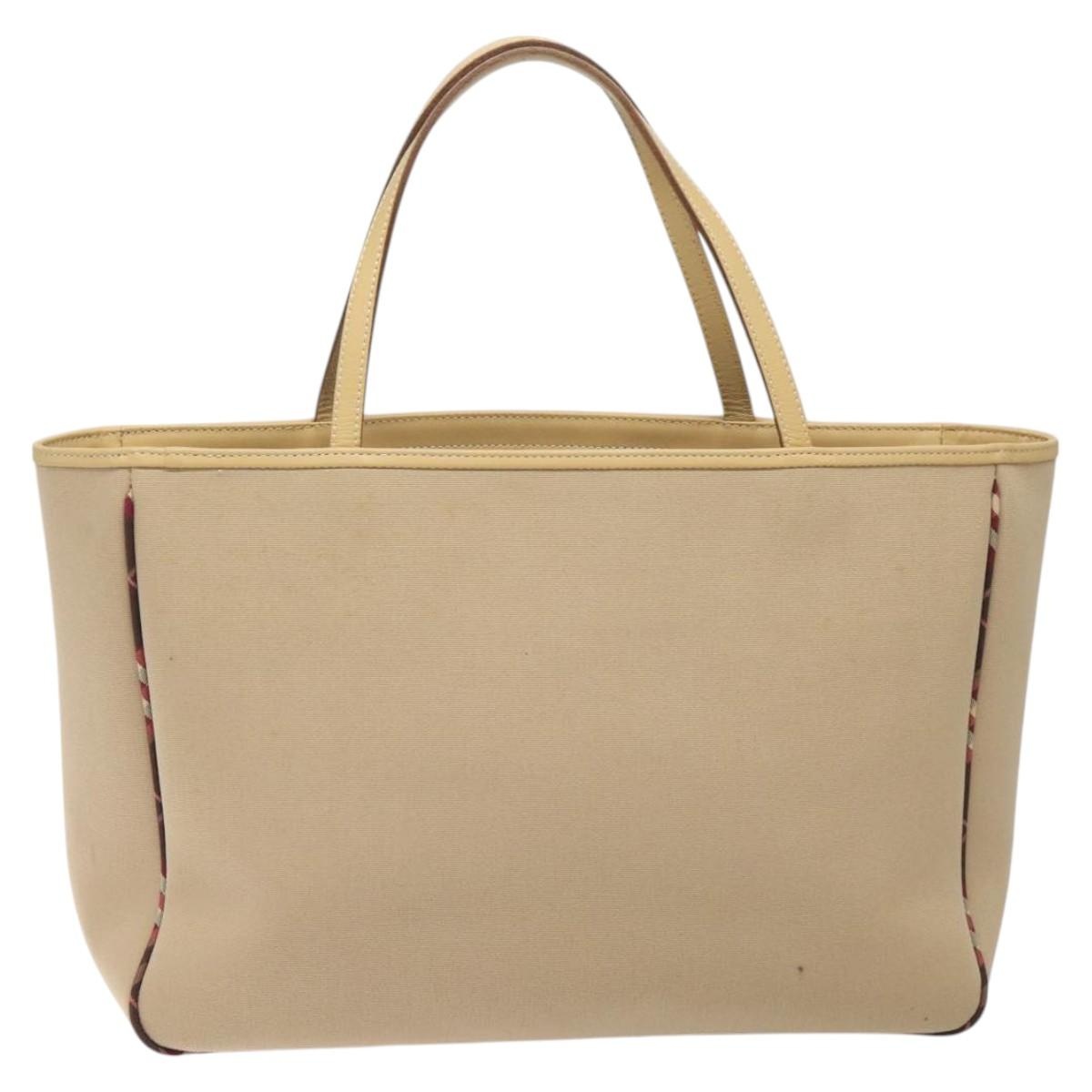 Burberry Blue Label Tote Bag Canvas Beige - 3