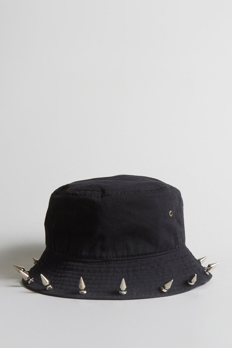 R13 STUDDED BUCKET HAT - BLACK outlook