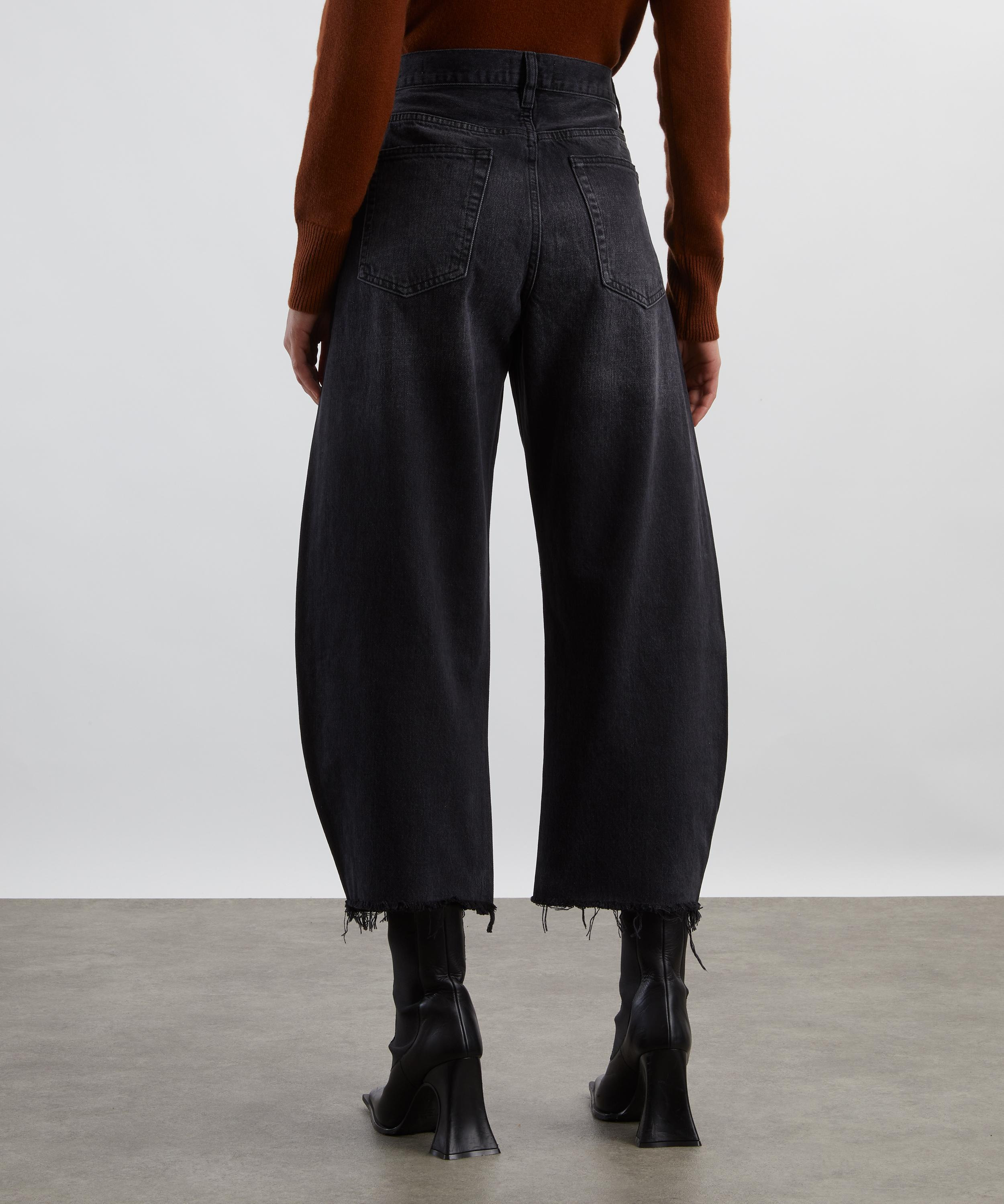 The Bubble Crop Jeans in Limitless Raw Fray - 4
