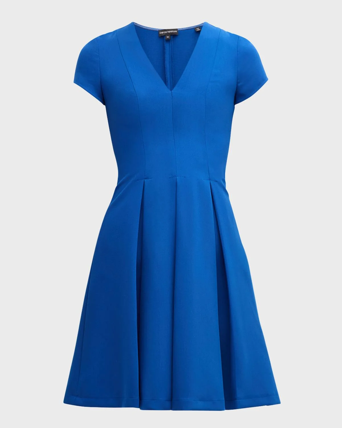 Emma Pleated Fit-&-Flare Mini Dress - 1