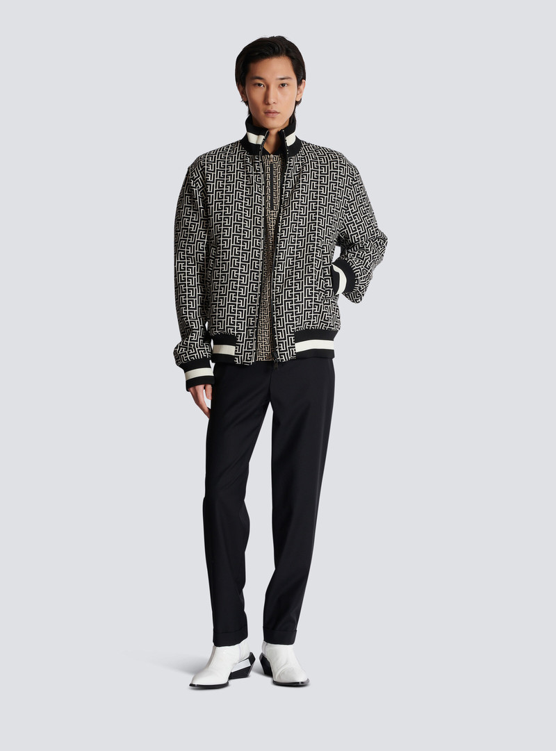 Balmain Reversible monogrammed bomber jacket outlook