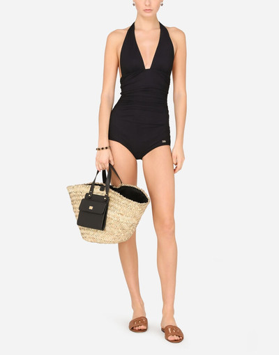 Dolce & Gabbana One-piece swimsuit with plunging neckline outlook