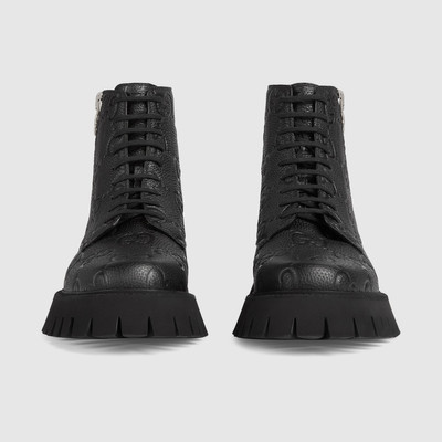 GUCCI Men's GG leather boot outlook