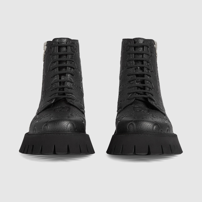 GUCCI Men's GG leather boot outlook
