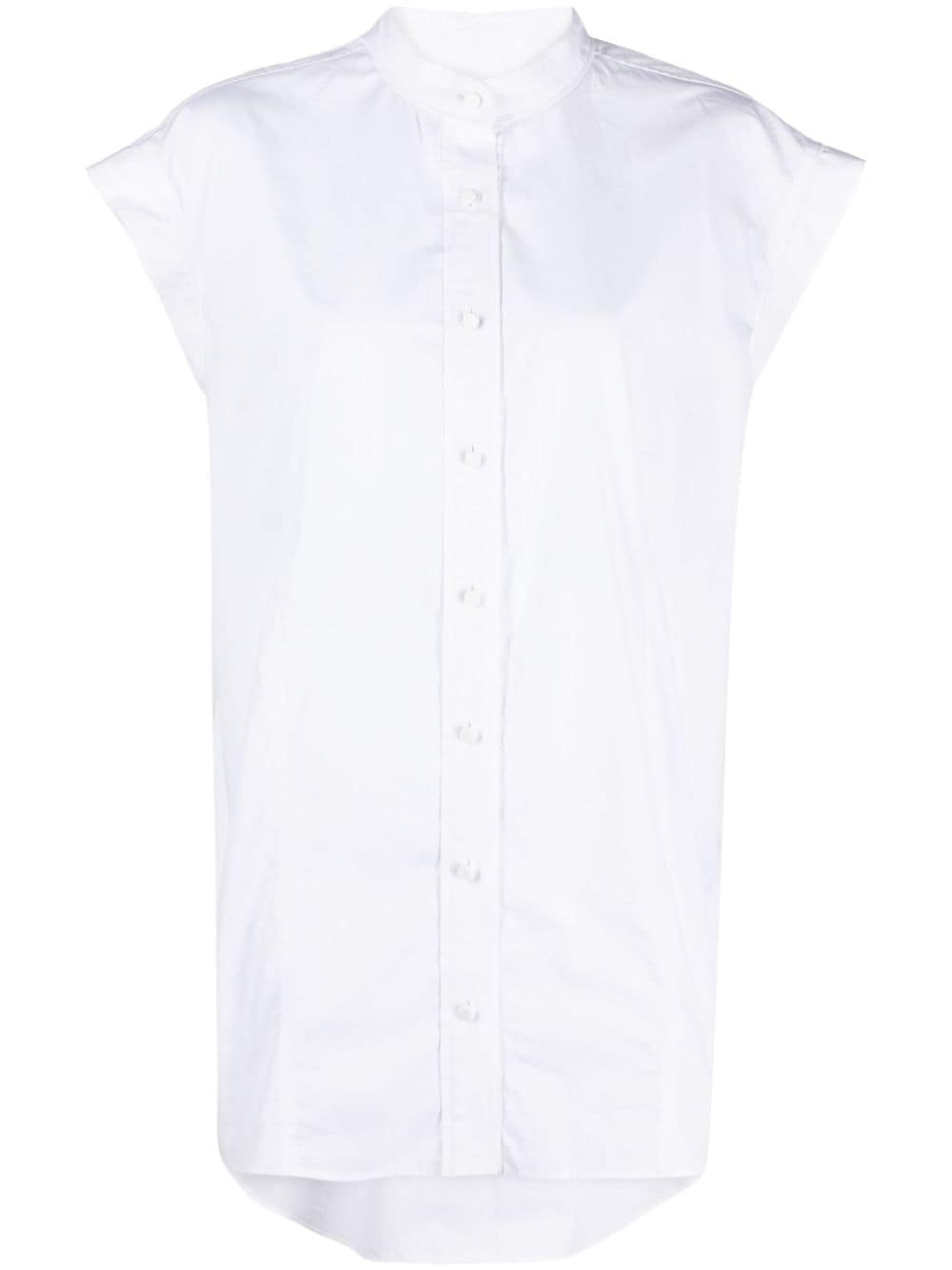 sleeveless cotton shirt - 1