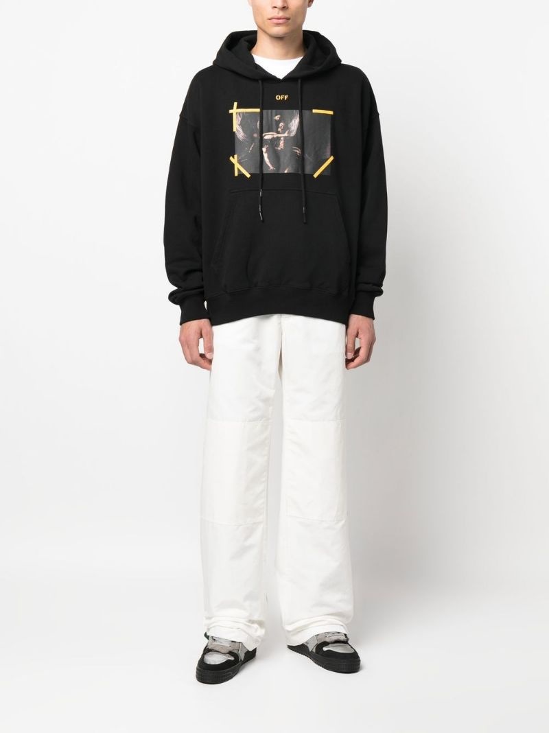 Arrows Caravaggio print hoodie - 2