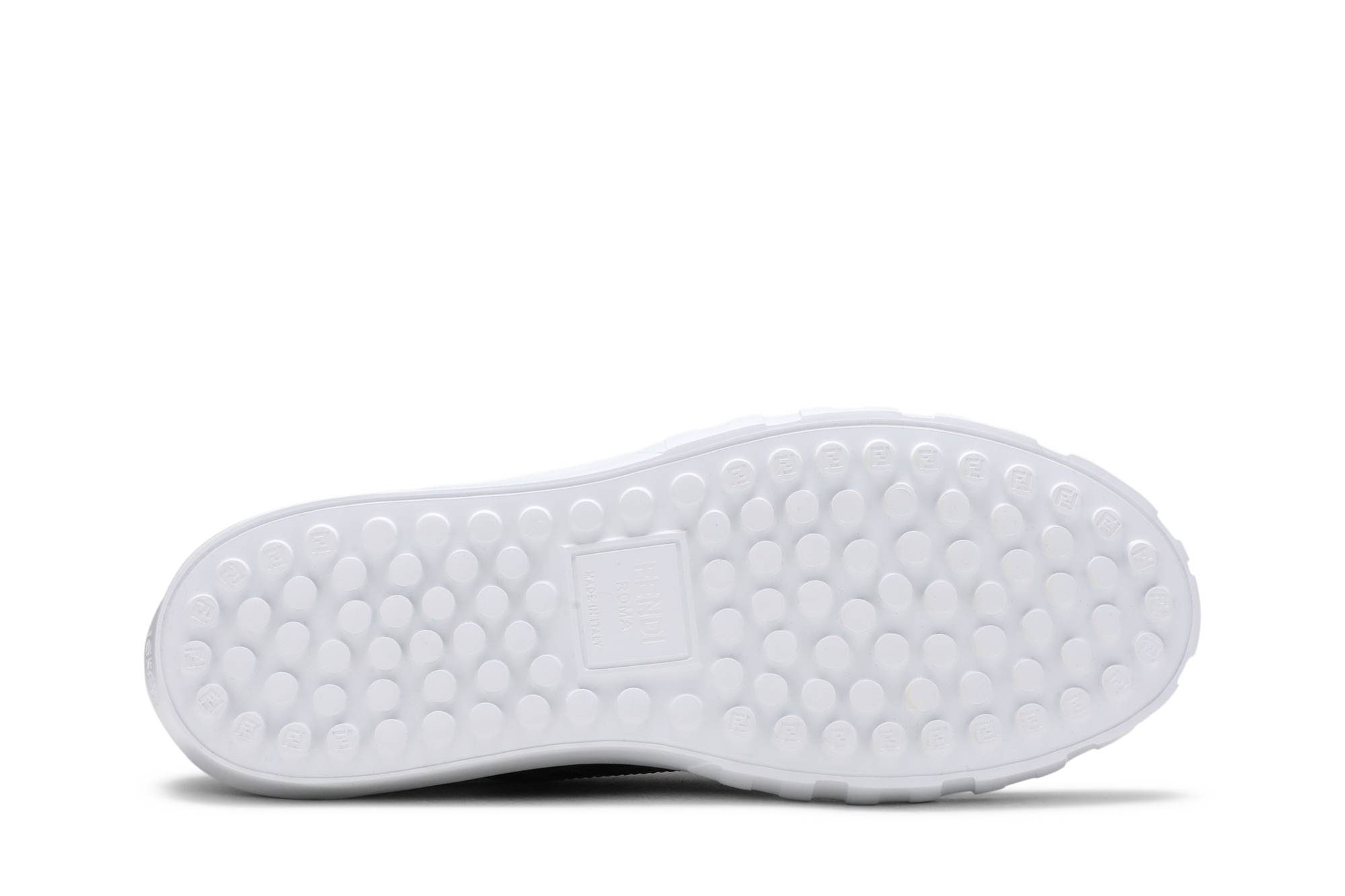 Fendi Force Lace-Up Sneaker 'White Brown' - 4