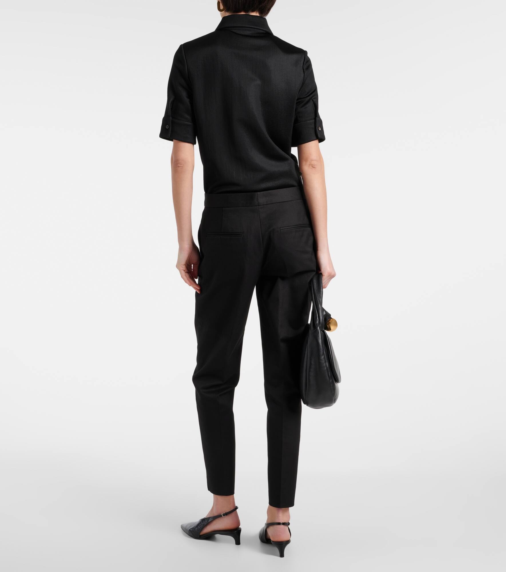 Cotton gabardine pants - 3