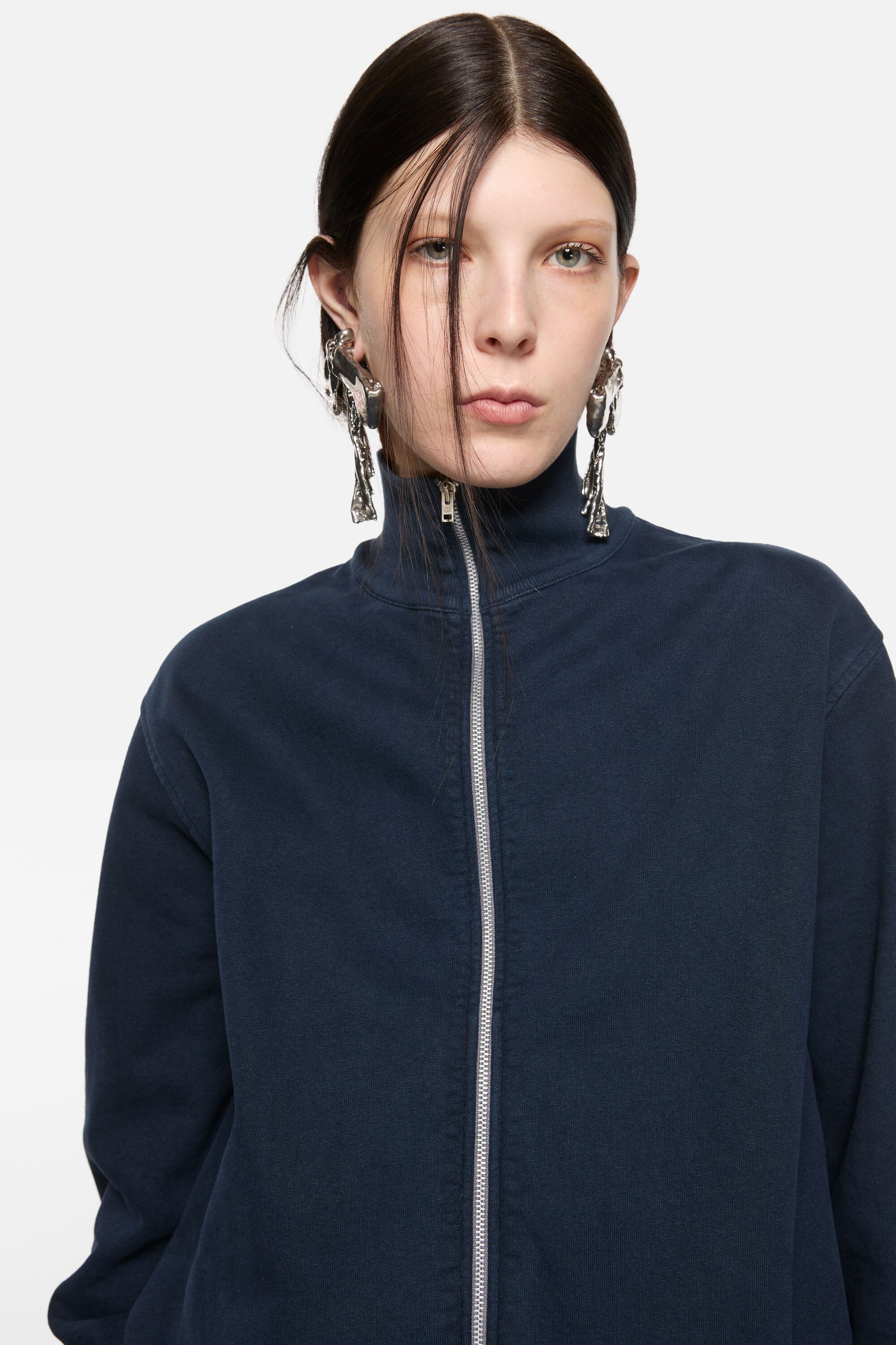 Zip-up sweatshirt - Deep blue - 5