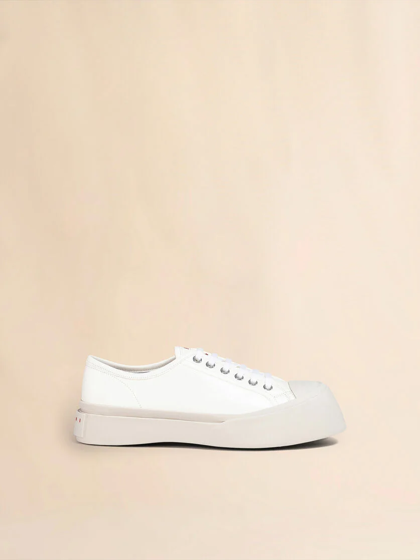 WHITE NAPPA LEATHER PABLO SNEAKER - 1