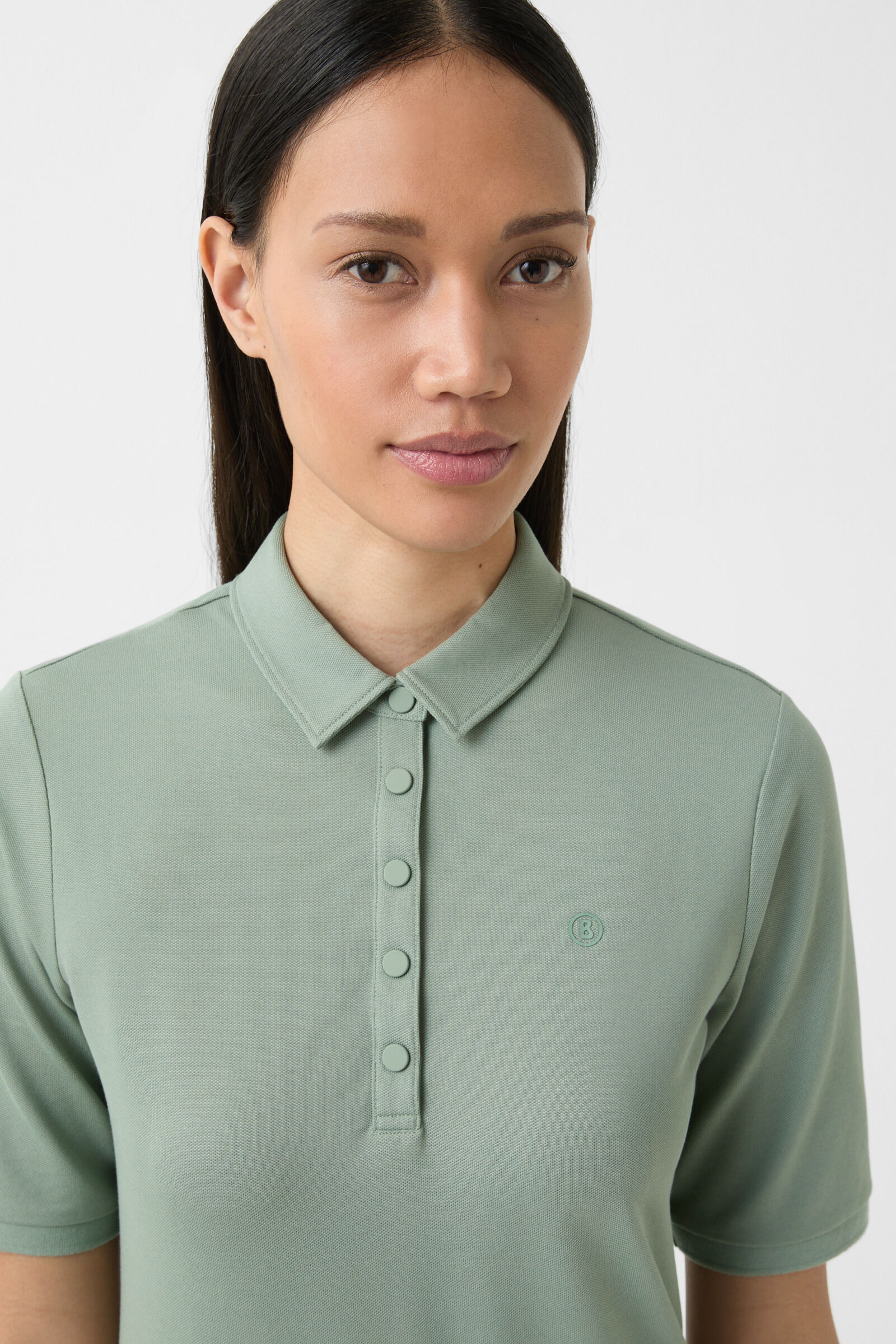 Tammy polo shirt in Eucalyptus - 4