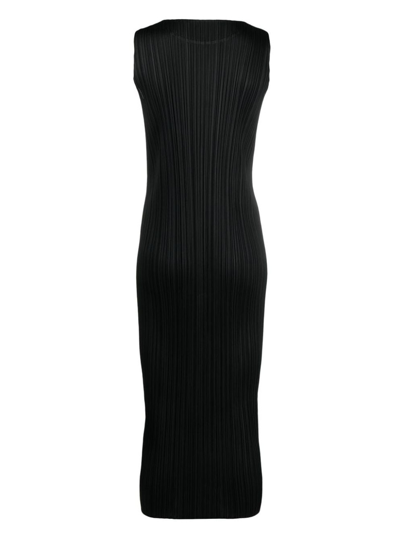 Pleats Please Issey Miyake pleated sleeveless dress outlook