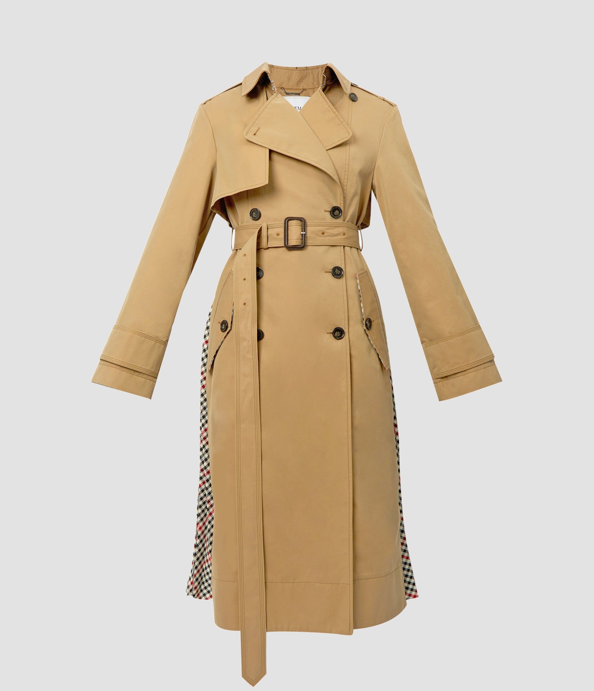 PLEATED TRENCH COAT - 1