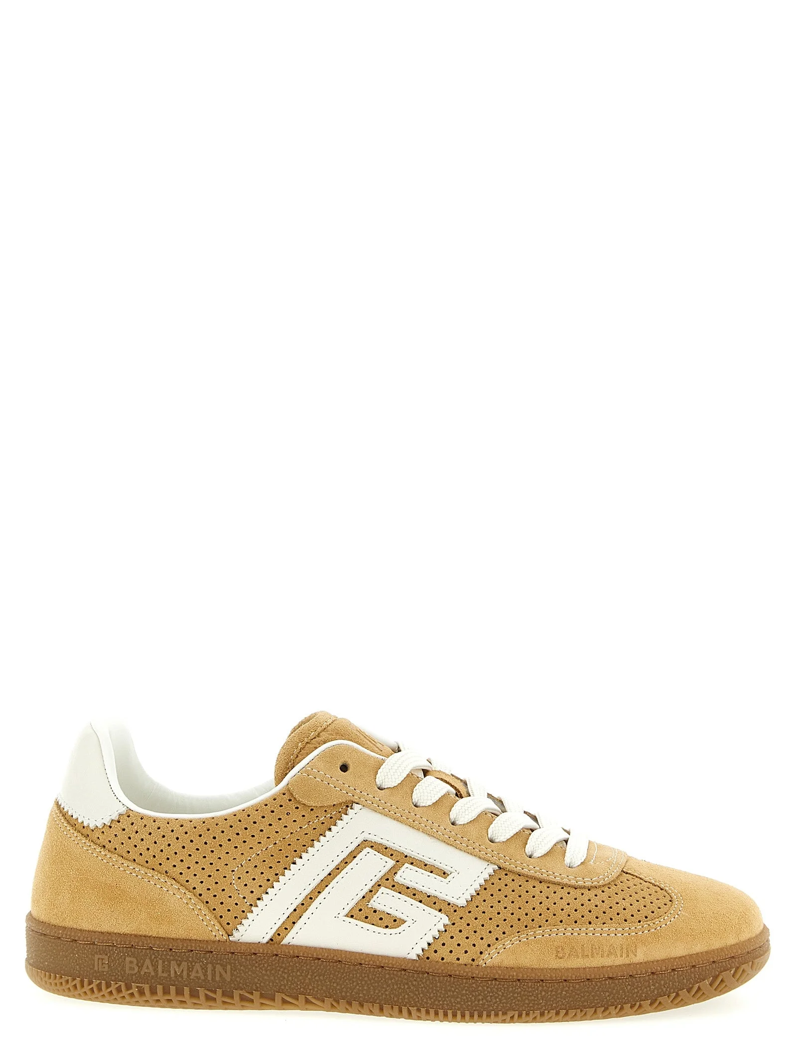 Suede Sneakers Beige - 1