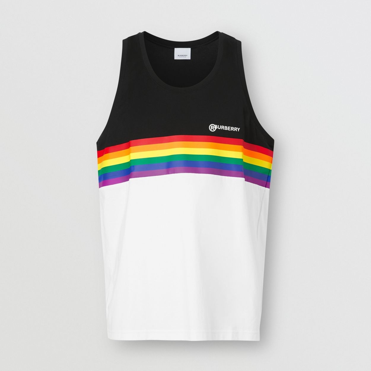 Rainbow Stripe Print Cotton Vest – Unisex - 2