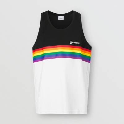 Burberry Rainbow Stripe Print Cotton Vest – Unisex outlook