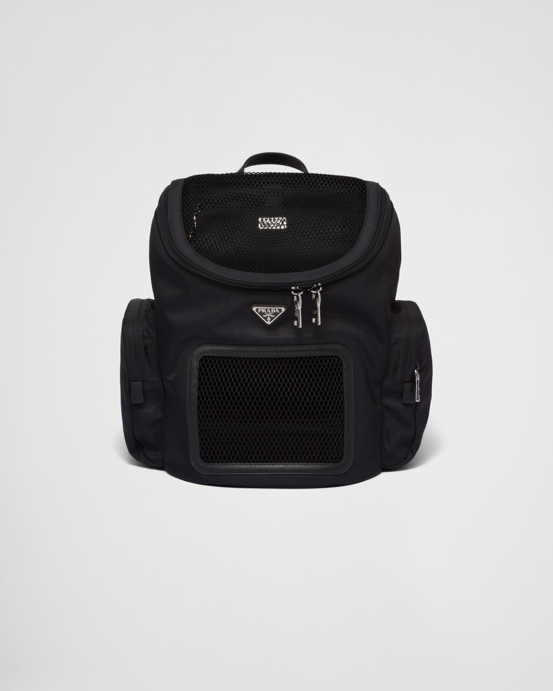 Re-Nylon and Saffiano leather pet bag 1