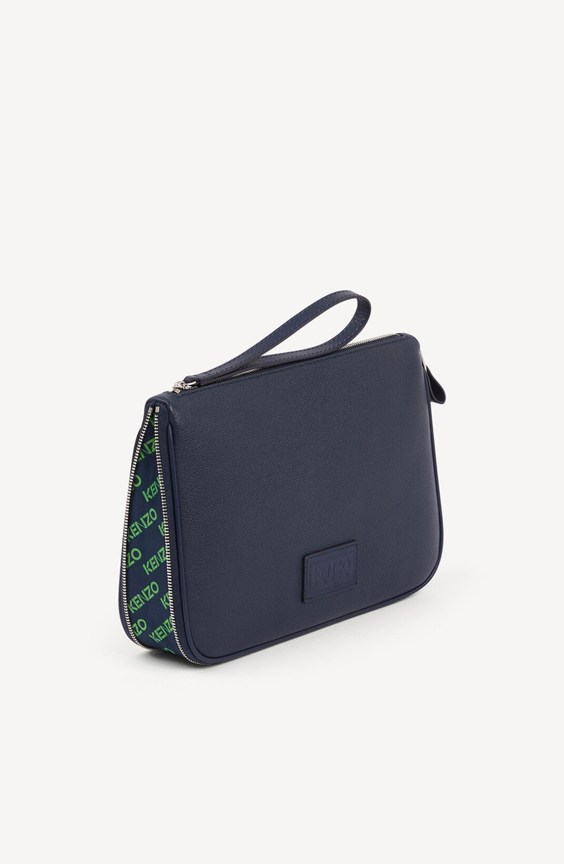 KENZO KENZO Kompact large box-pleat pouch outlook