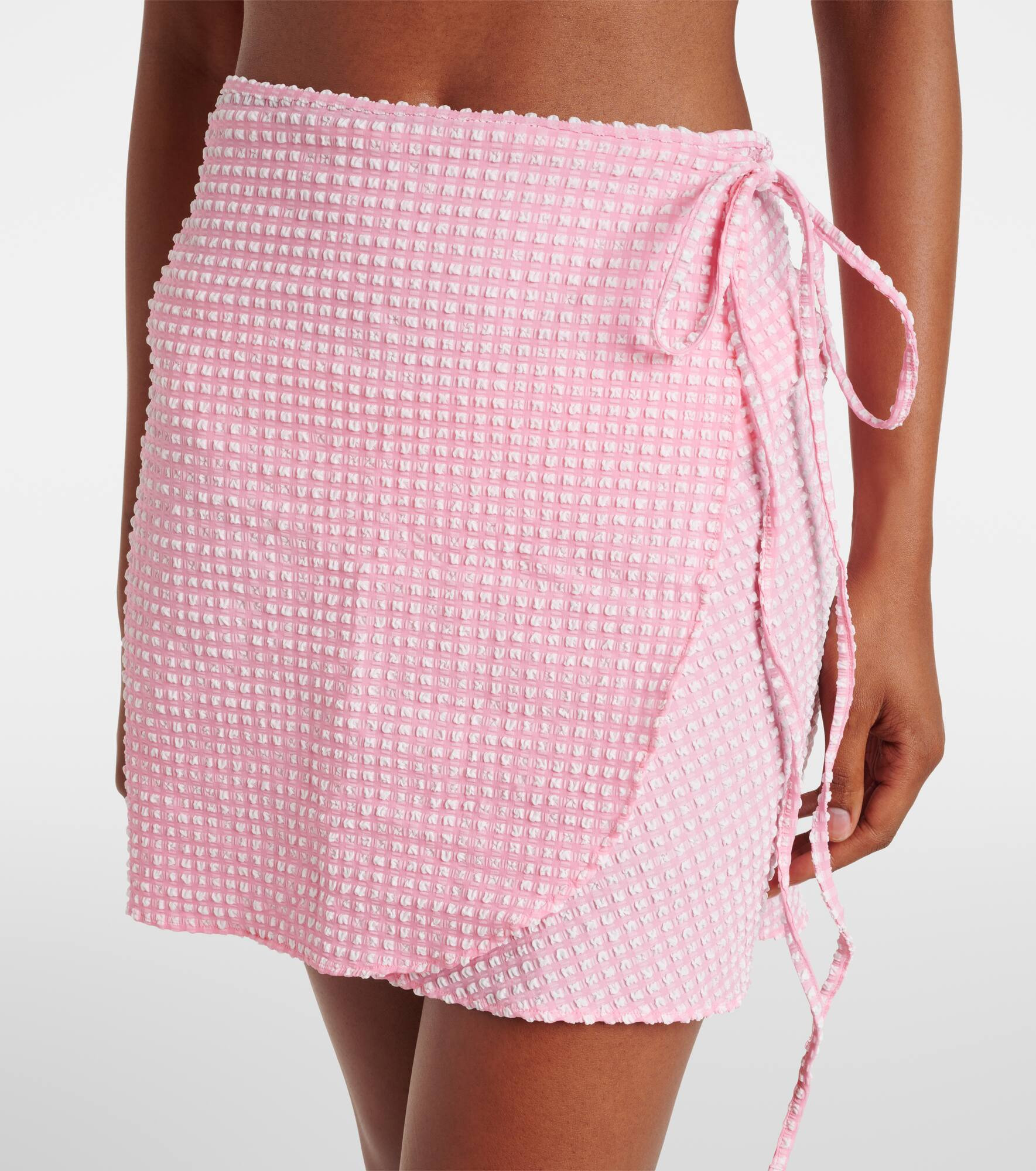 Gingham beach cover-up - 4