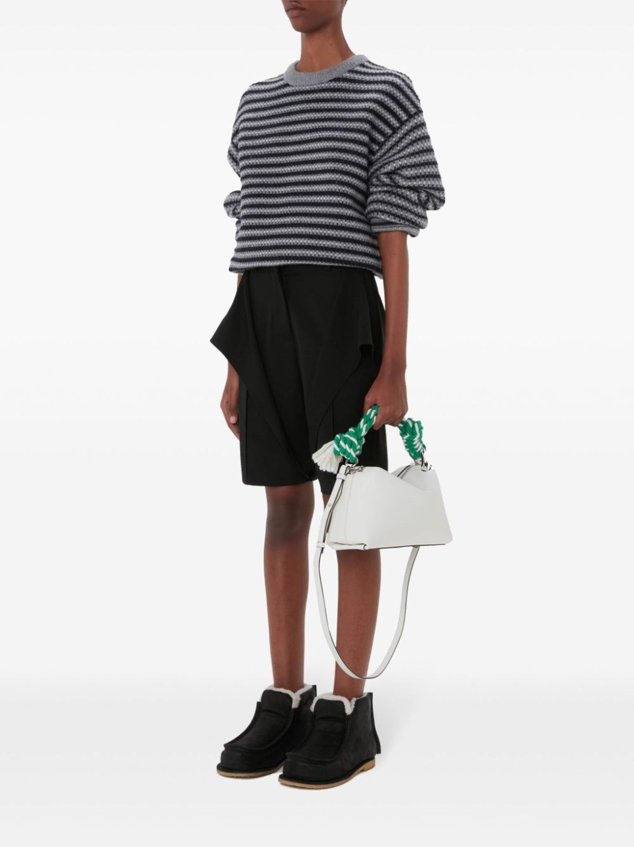 JW Anderson JWA CORNER BAG - LEATHER TOP HANDLE BAG | REVERSIBLE