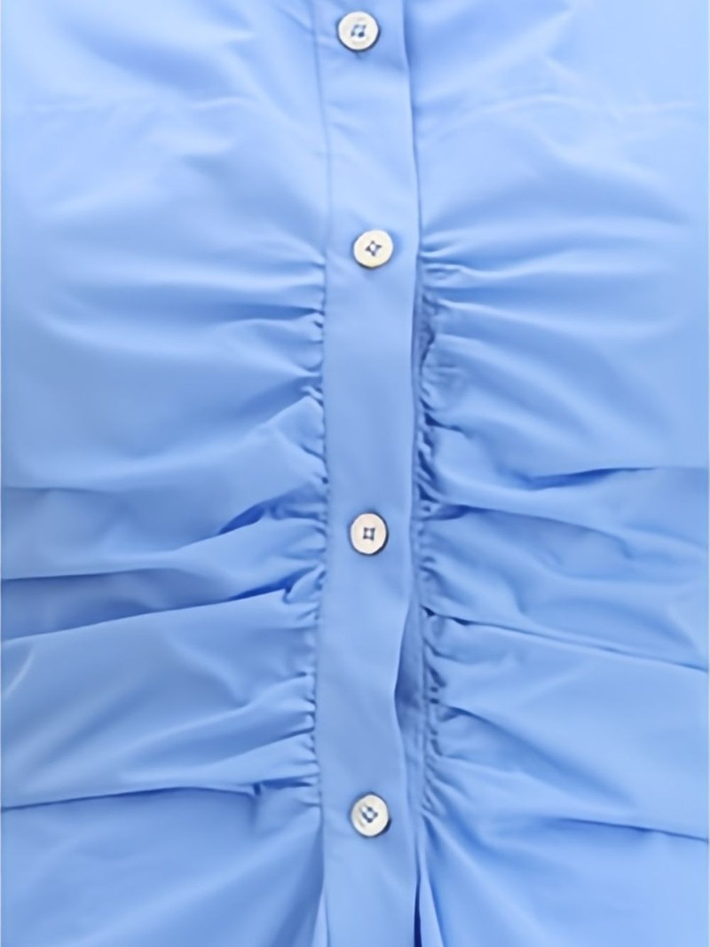 shirred shirt dress 4