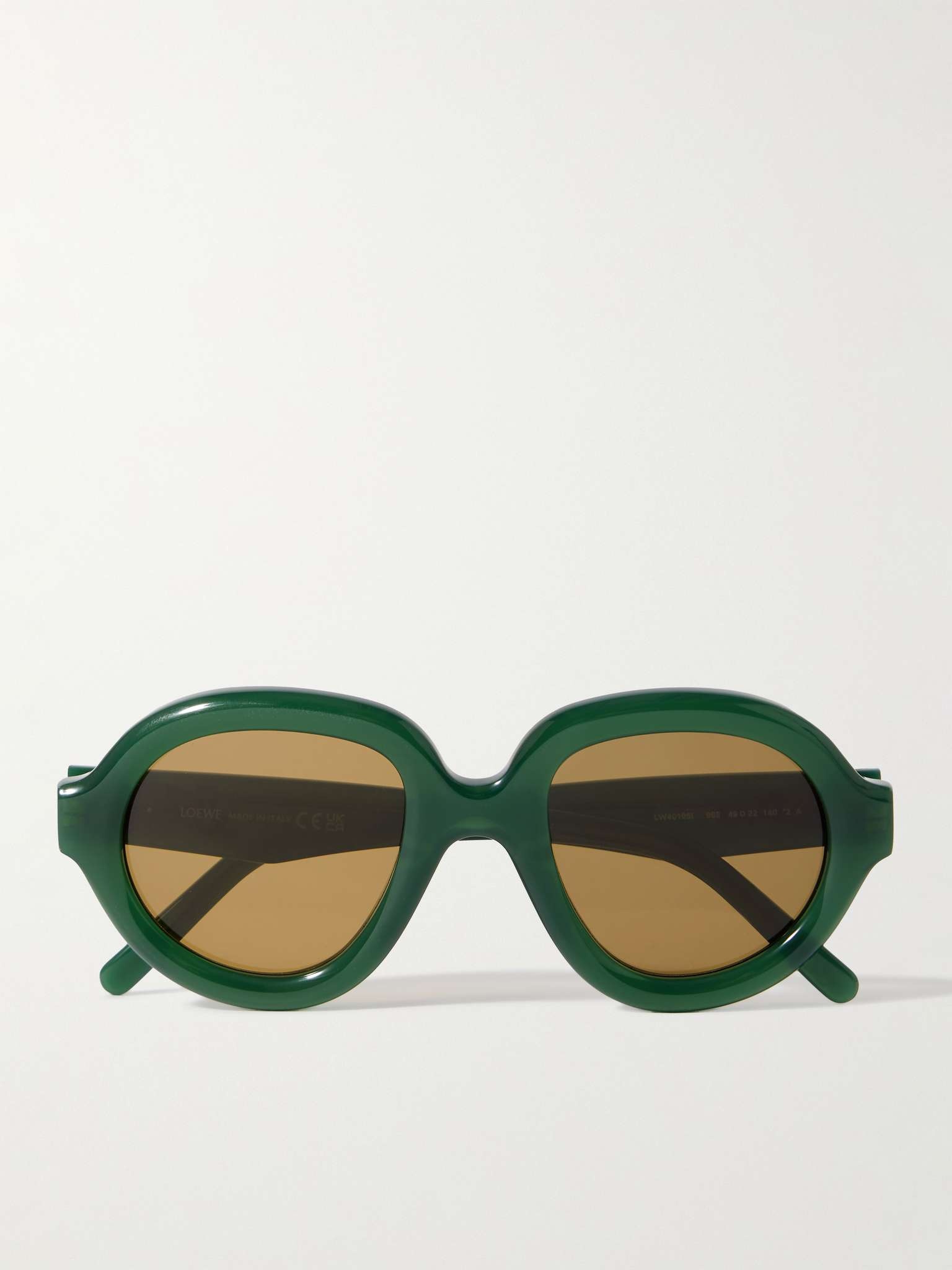 Loewe Curvy Oval-Frame Acetate Sunglasses