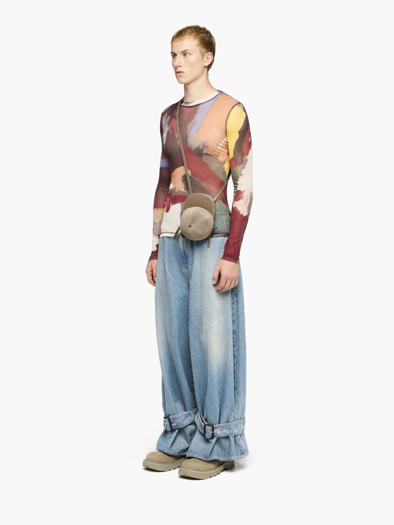 ABSTRACT' PRINT - SHEER LONG SLEEVE TOP 4