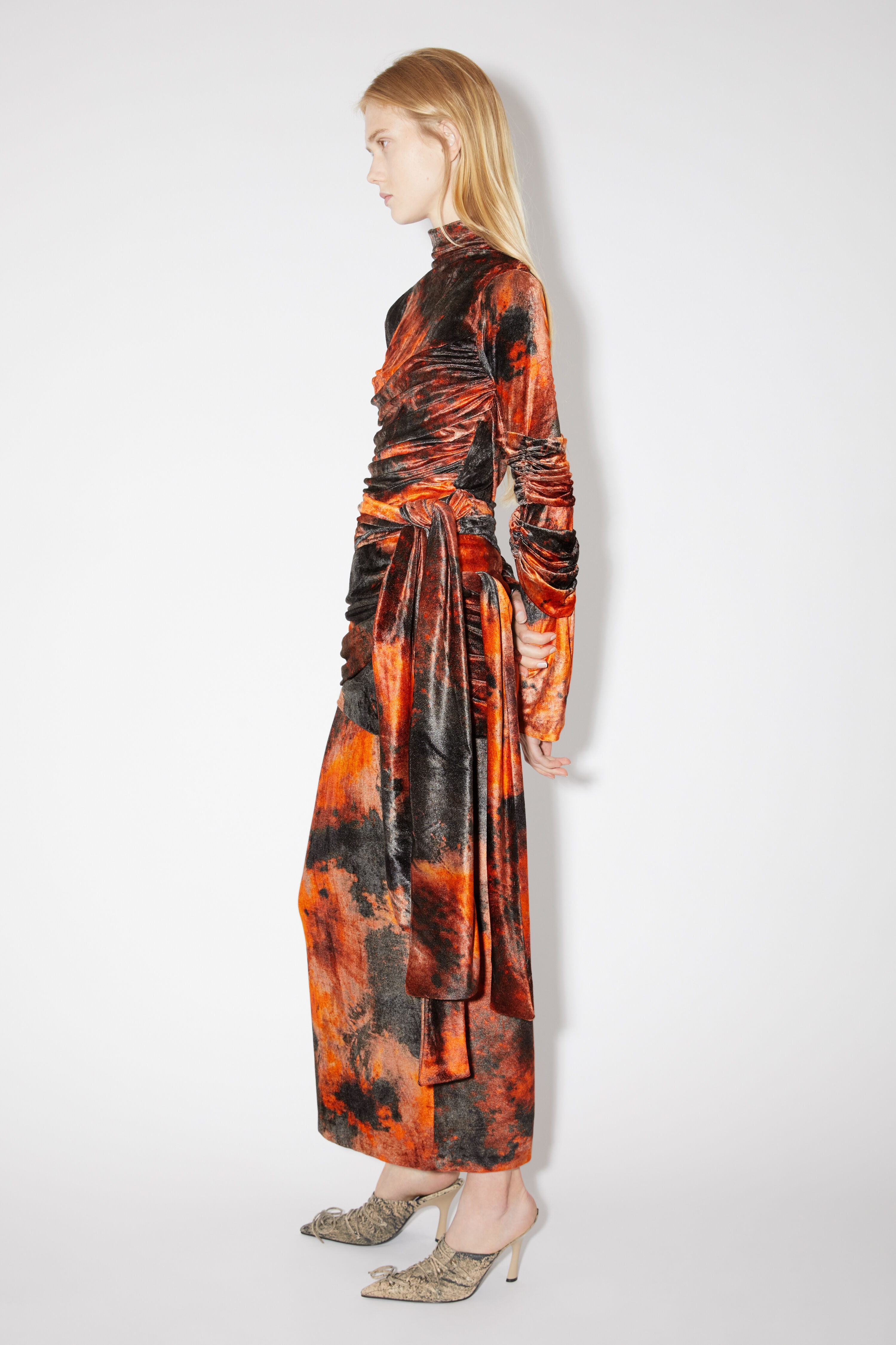 Wrap skirt - Rust orange - 4
