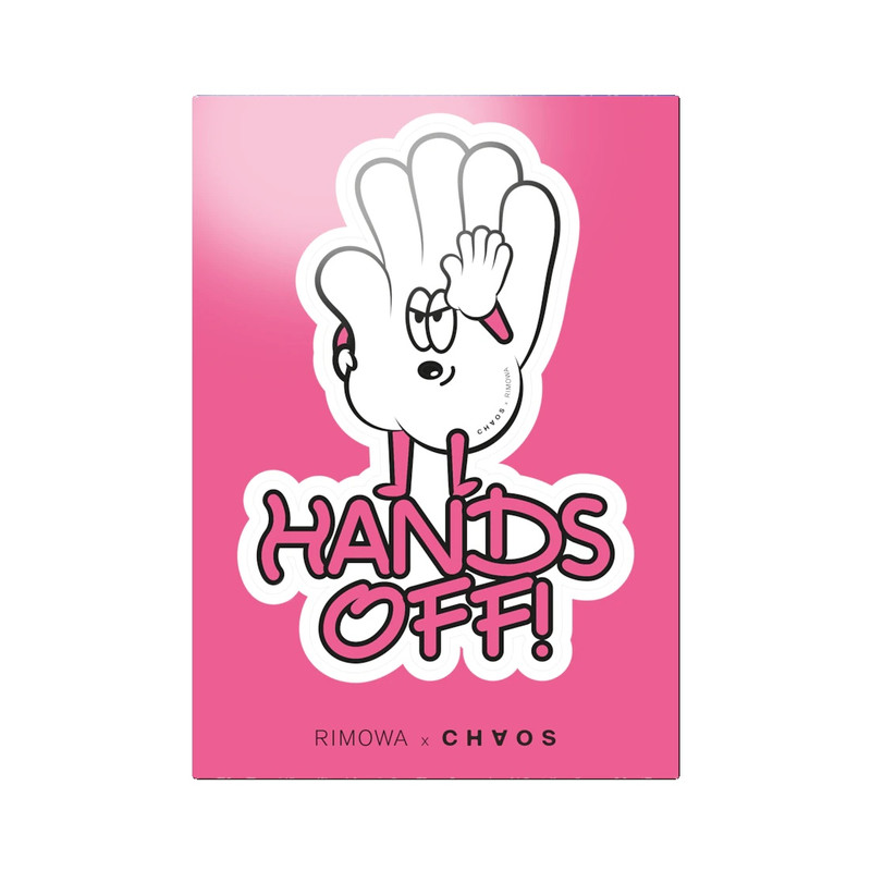 RIMOWA x CHAOS Hands Off Sticker 1