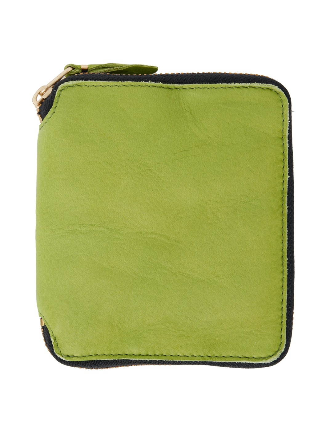 Green Washed Zip Wallet - 1