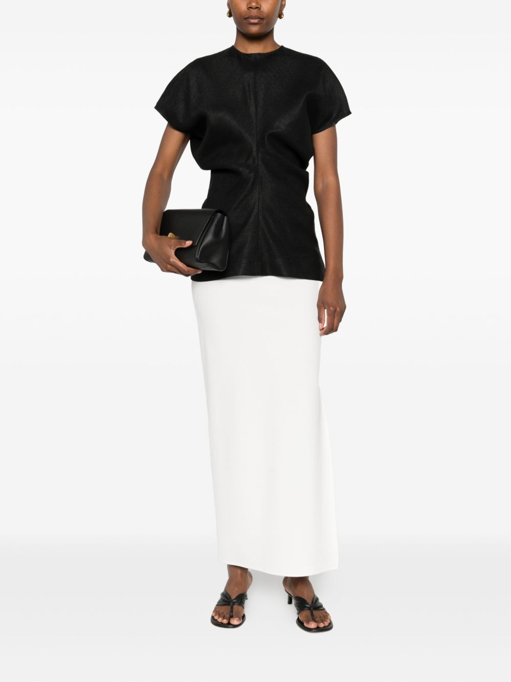 ruched-waist top - 2
