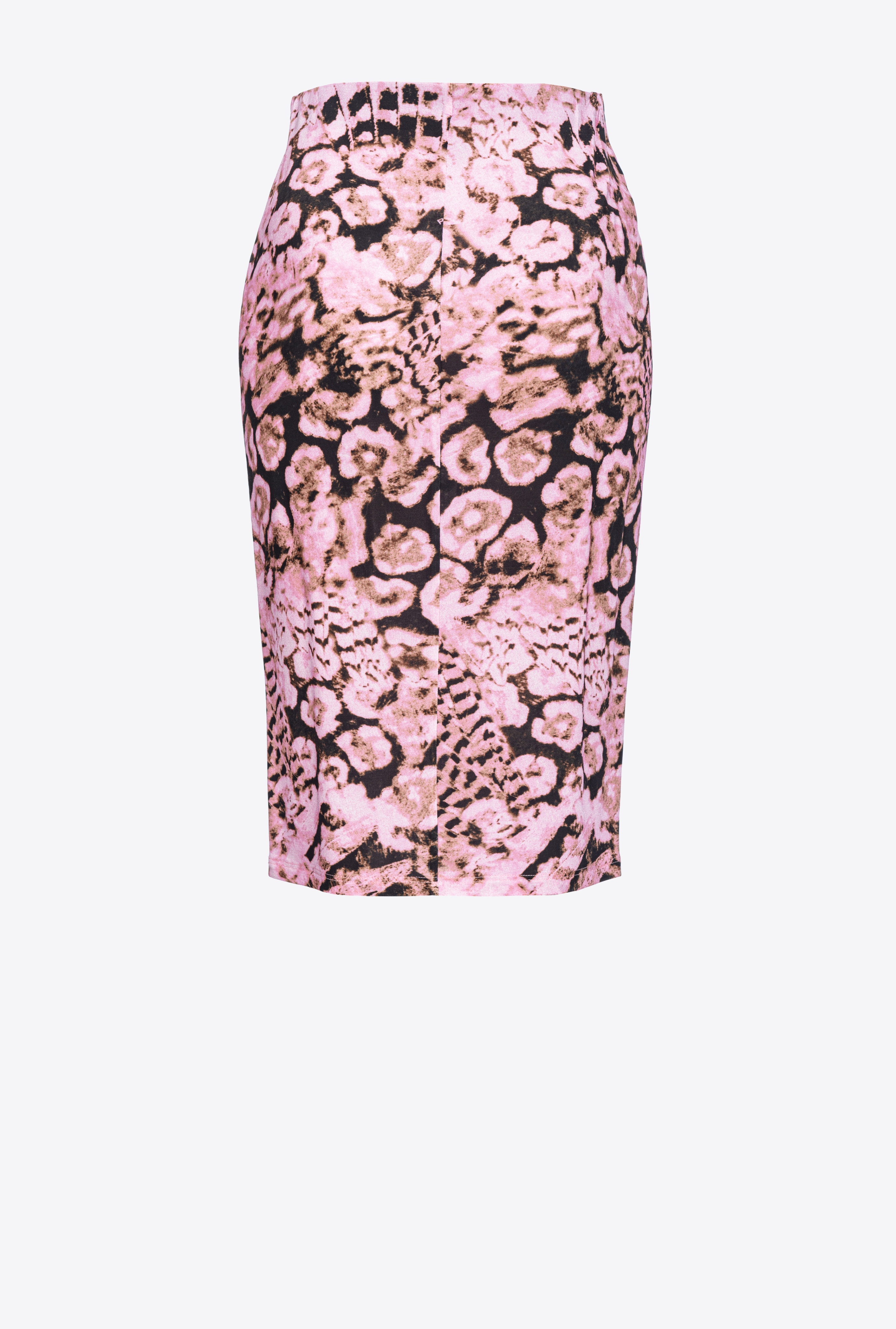CALF-LENGTH SKIRT WITH SCANNER CORAL PRINT - 2