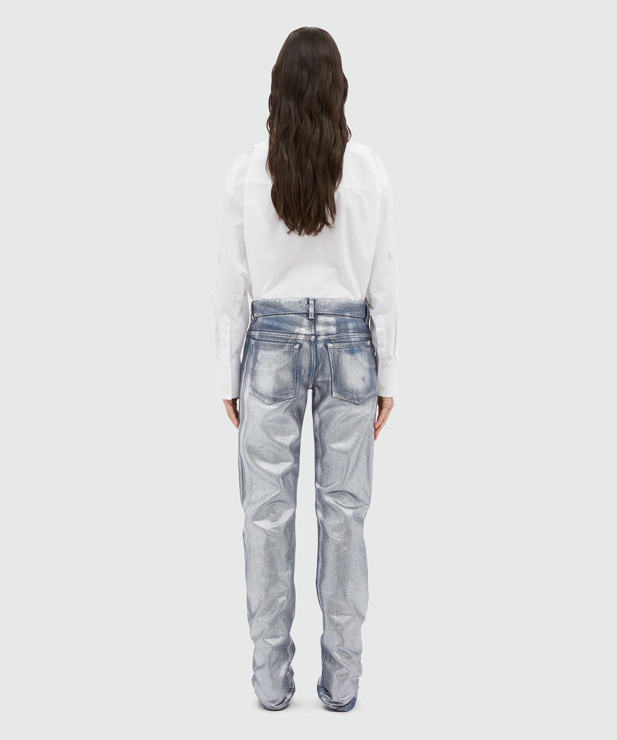 Metallic demin pants - 3