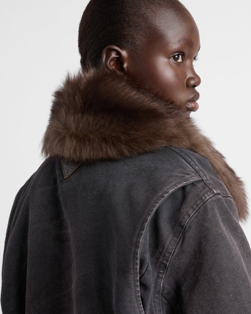 Canvas blouson jacket 4