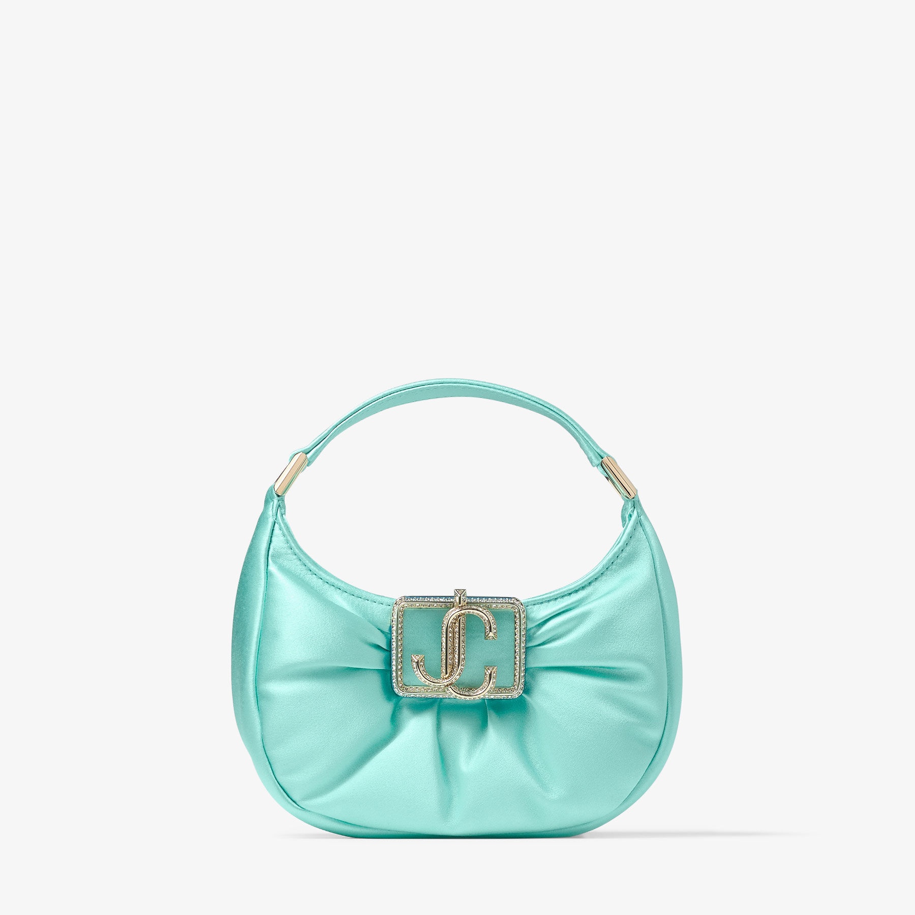 Edie Hobo Mini
Aqua Green Satin Mini Bag - 1