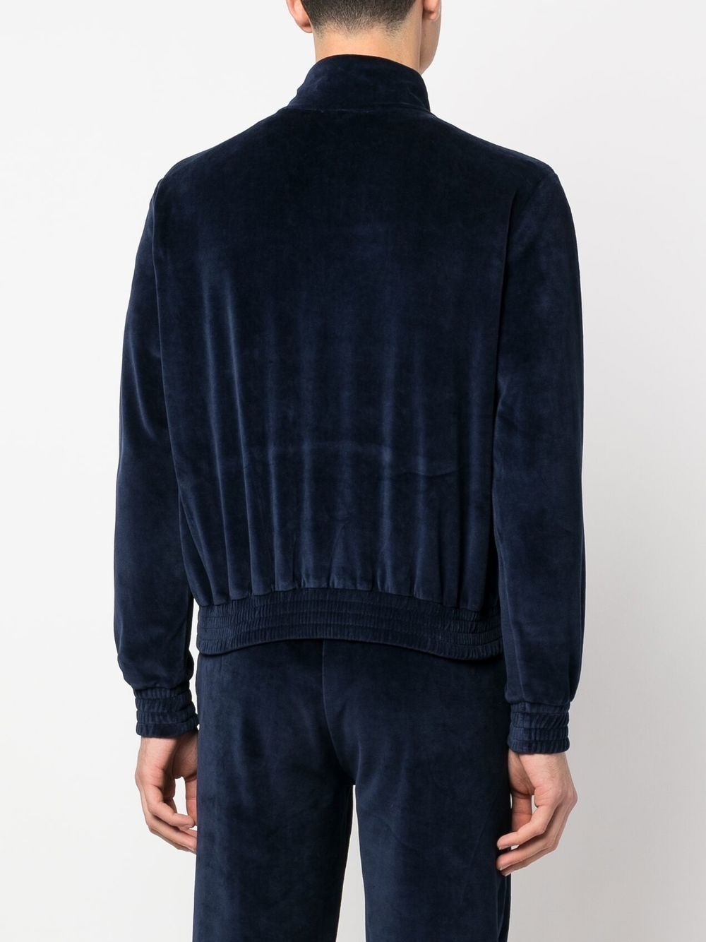 logo-embroidered zipped sweatshirt - 4