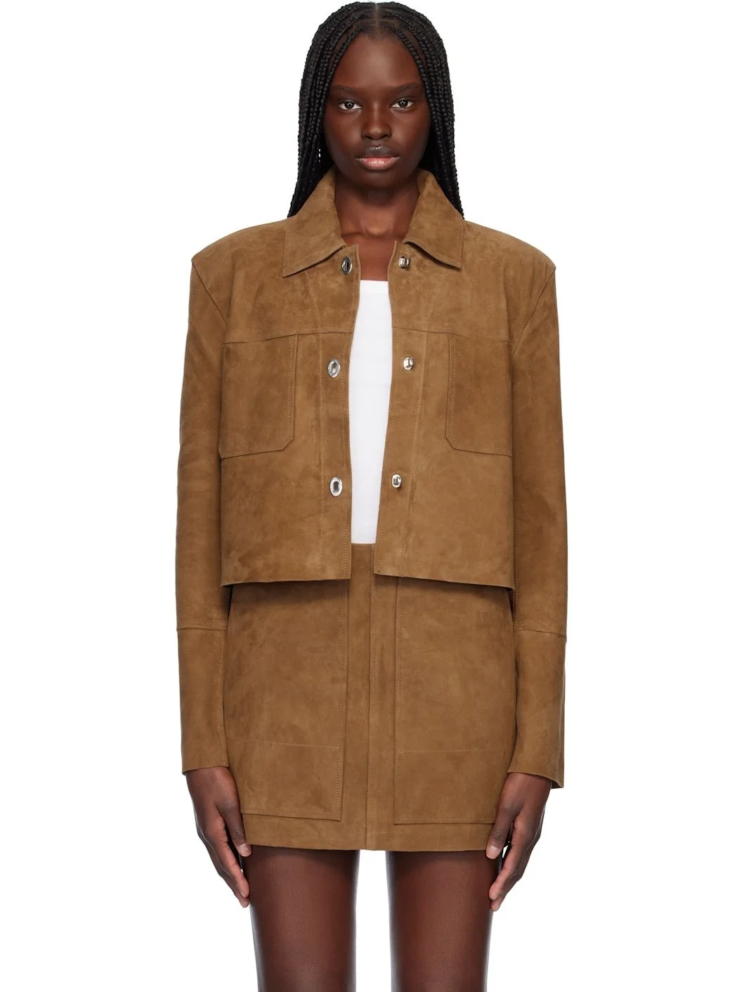 Tan Luz Suede Jacket - 1