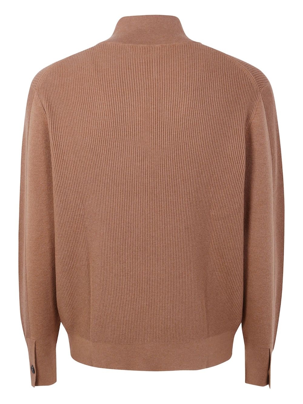ribbed zip-neck sweater - 2