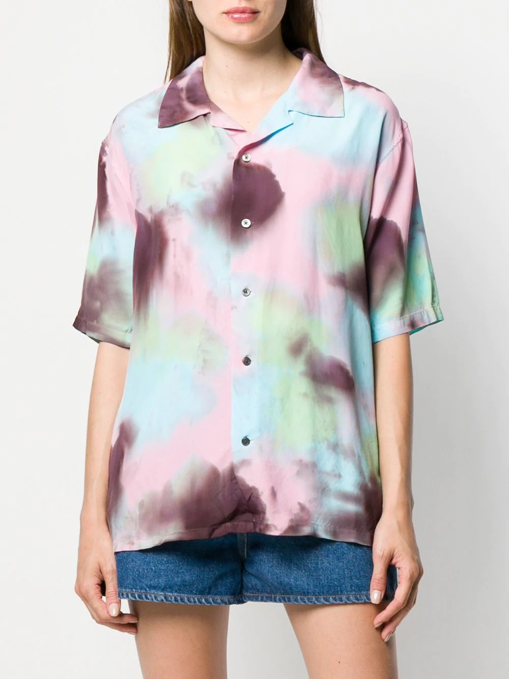 tie-dye print shirt - 3