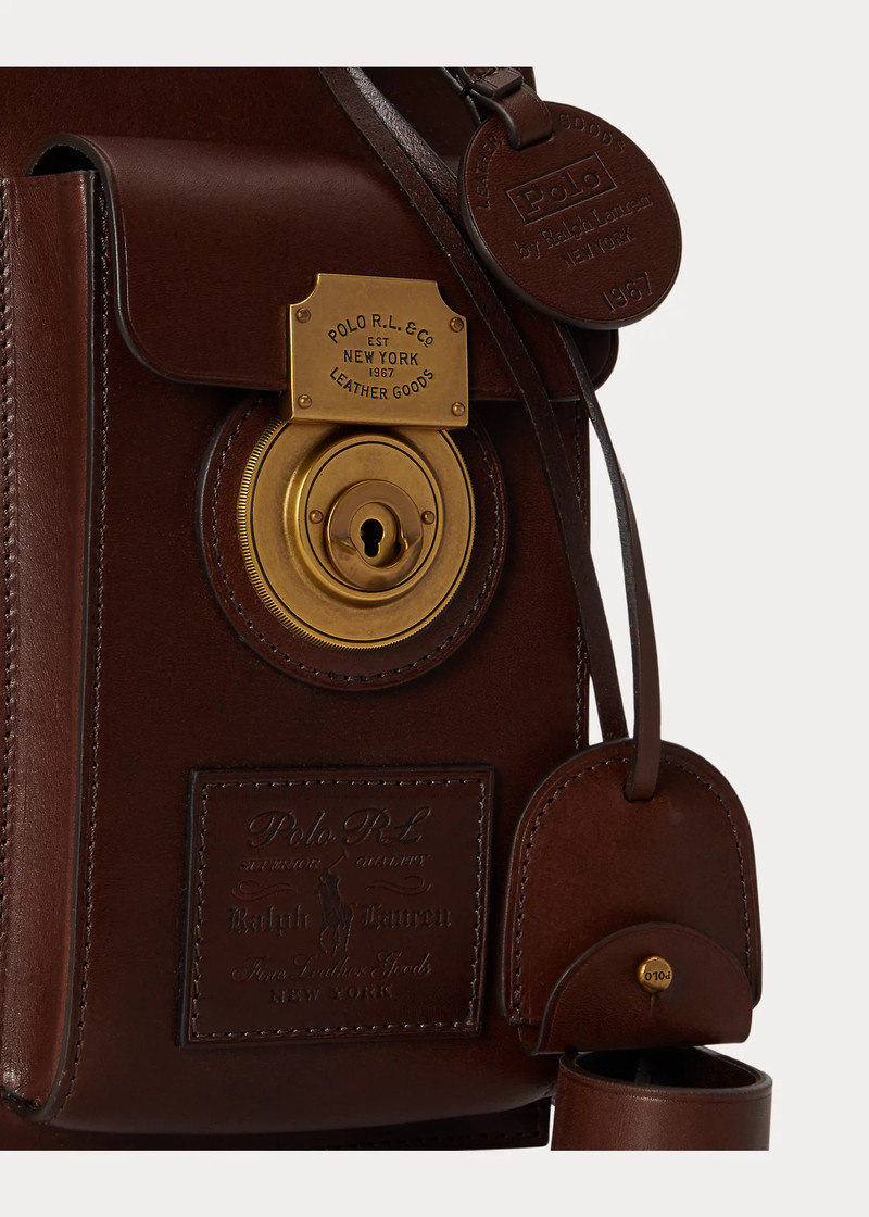 Heritage Lock Leather Sling Bag 5