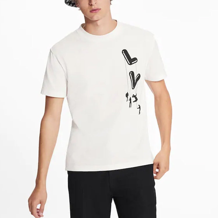 LOUIS VUITTON LV SS21 Paratrooper Print Pullover For Men White 1A8P8U - 3
