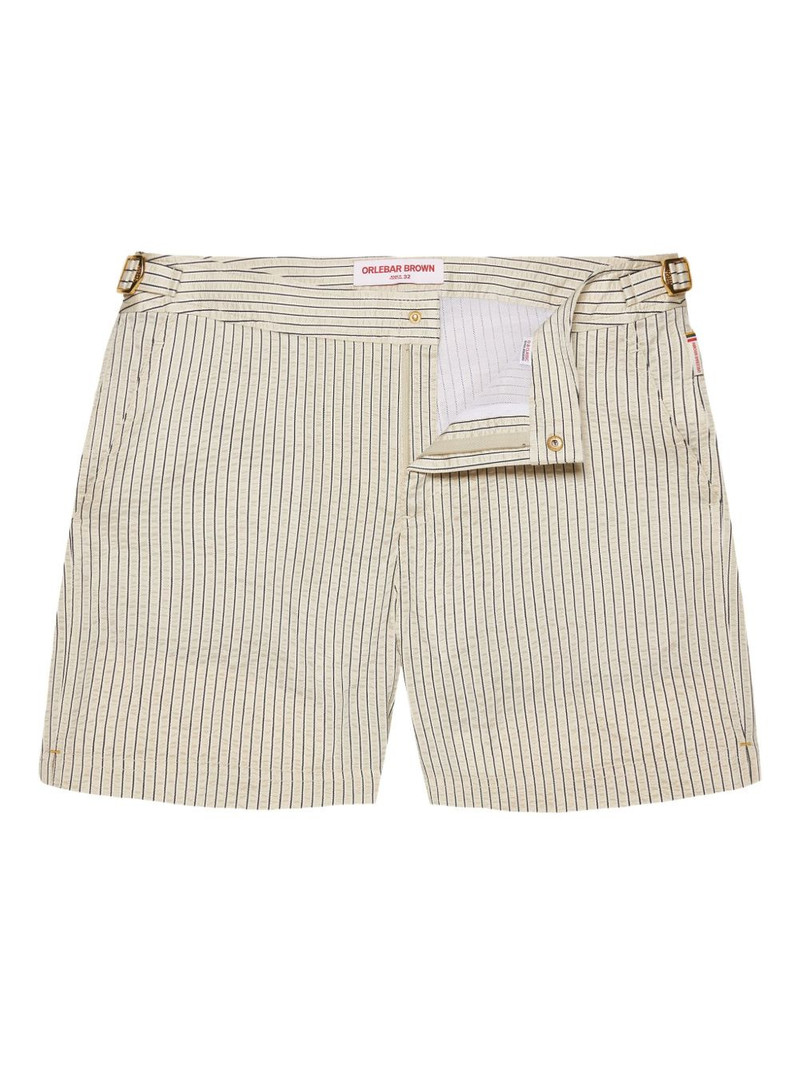 Bulldog stripe swim shorts 1