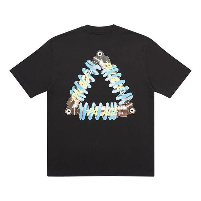 PALACE Tri-Pumping Pattern Printing Short Sleeve Unisex Black PAL-SS20-98 - 1