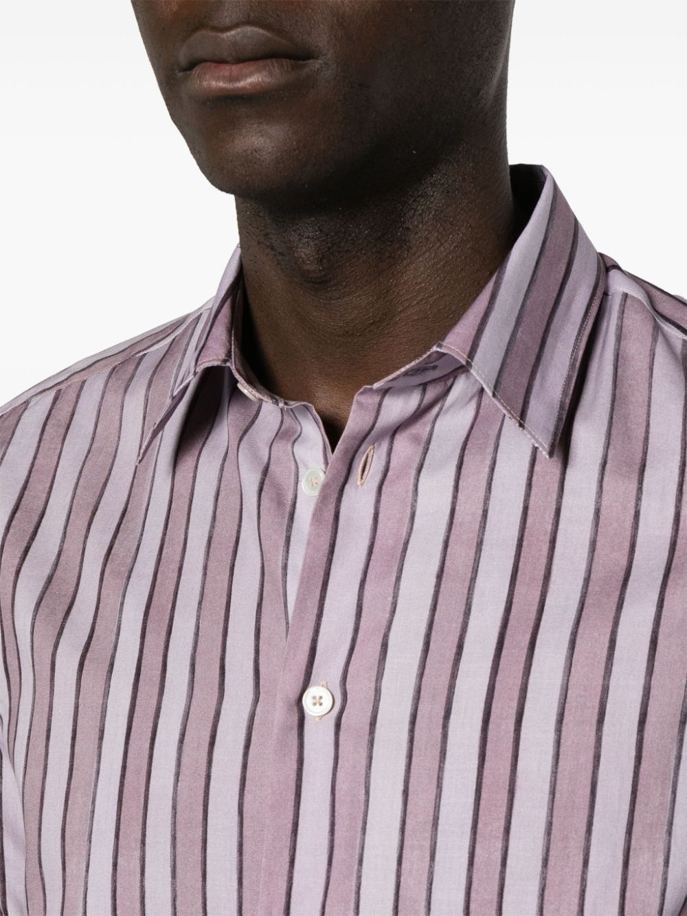 striped organic cotton shirt - 5