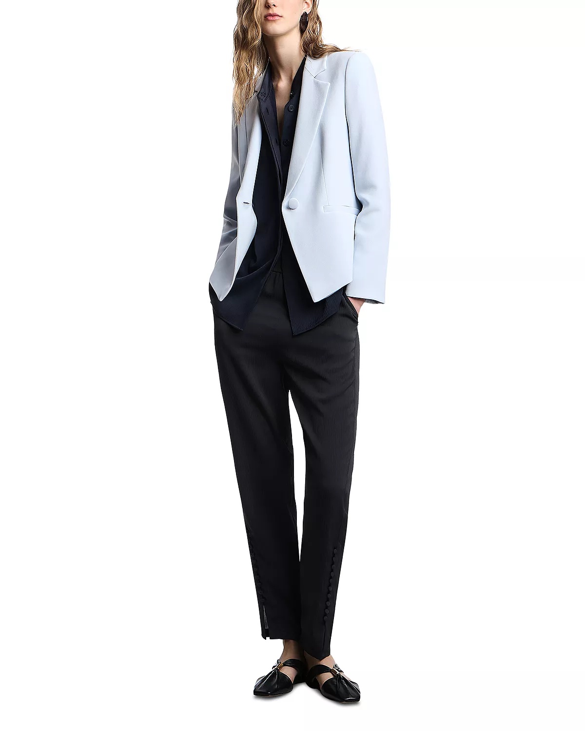 Crepe Cady Notch Lapel Jacket - 3