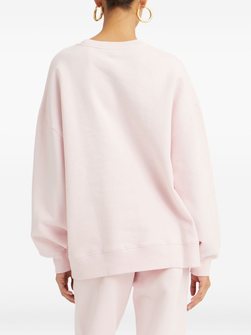 logo embroidery sweatshirt - 4