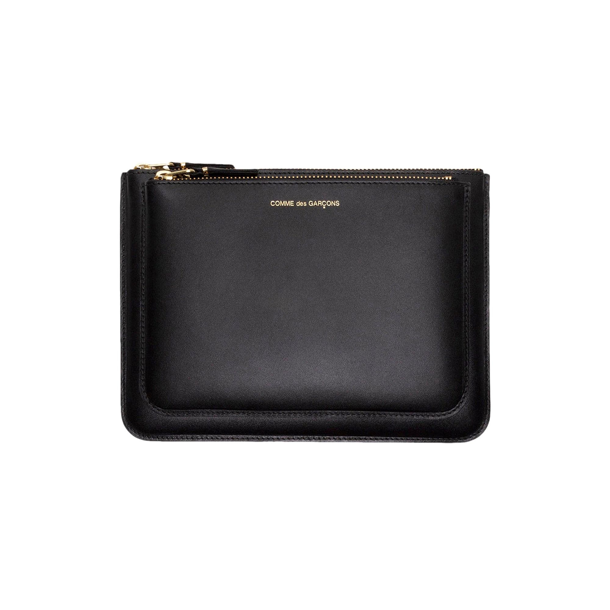 Comme des Garçons Wallet Outside Pocket Wallet 'Black' - 1